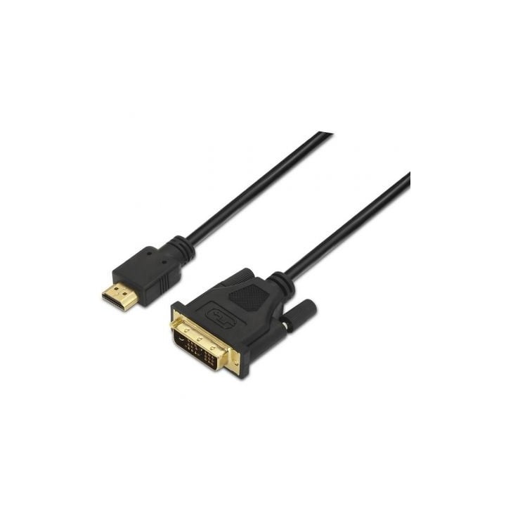 Cable HDMI Aisens A117-0090/ DVI Macho - HDMI Macho/ 1.8m/ Negro