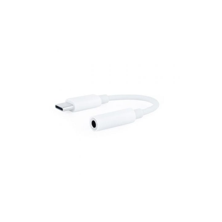 Nanocable Adaptador Audio USB-C-M a Jack-H, Blanco