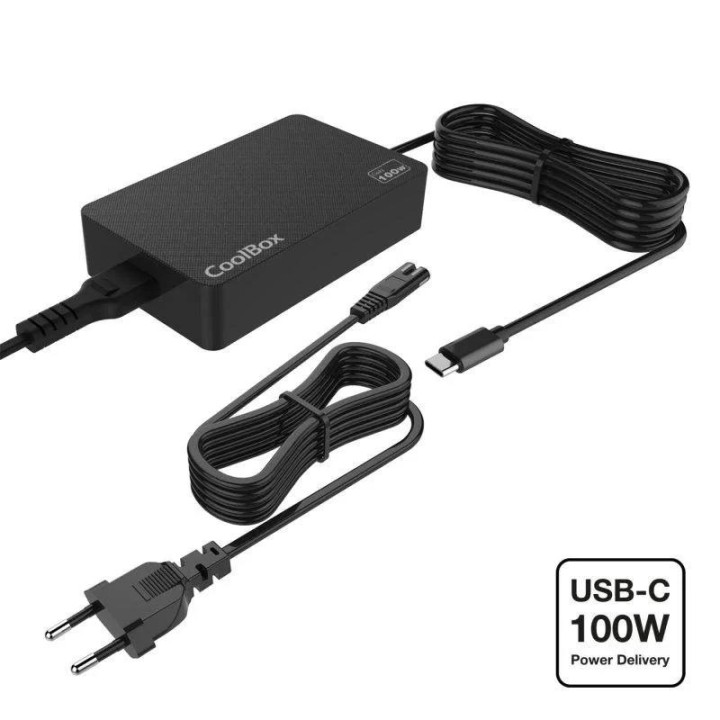 CoolBox Cargador Portátil GAN USB-C 100W