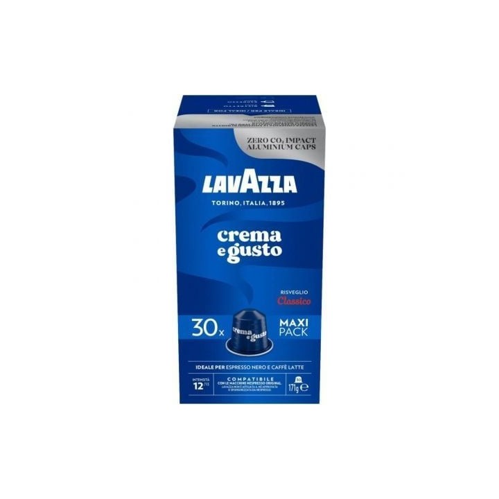 Cápsula Lavazza Crema e Gusto Clásico para cafeteras Nespresso/ Caja de 30