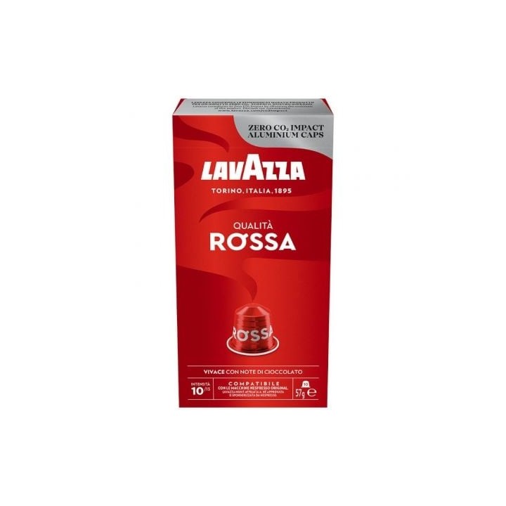 Cápsula Lavazza Qualitá Rossa para cafeteras Nespresso/ Caja de 10