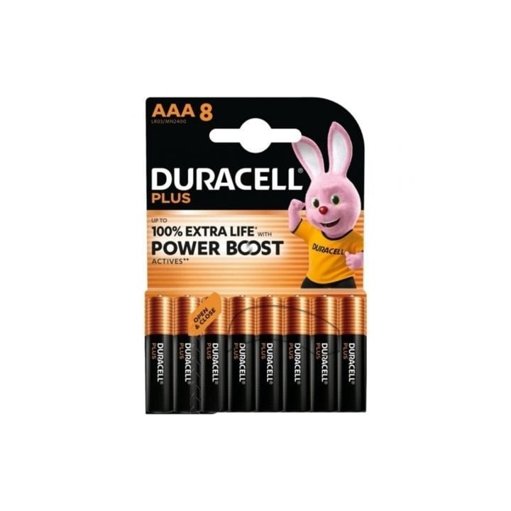 Duracell Plus Power Pila Alcalina AAA LR03 Pack 8