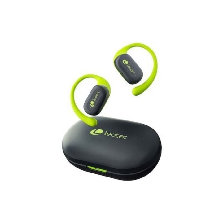 Auriculares Deportivos Bluetooth Leotec Open Air Zenith Sport con estuche de carga/ Autonomía 6.5h/ Lima