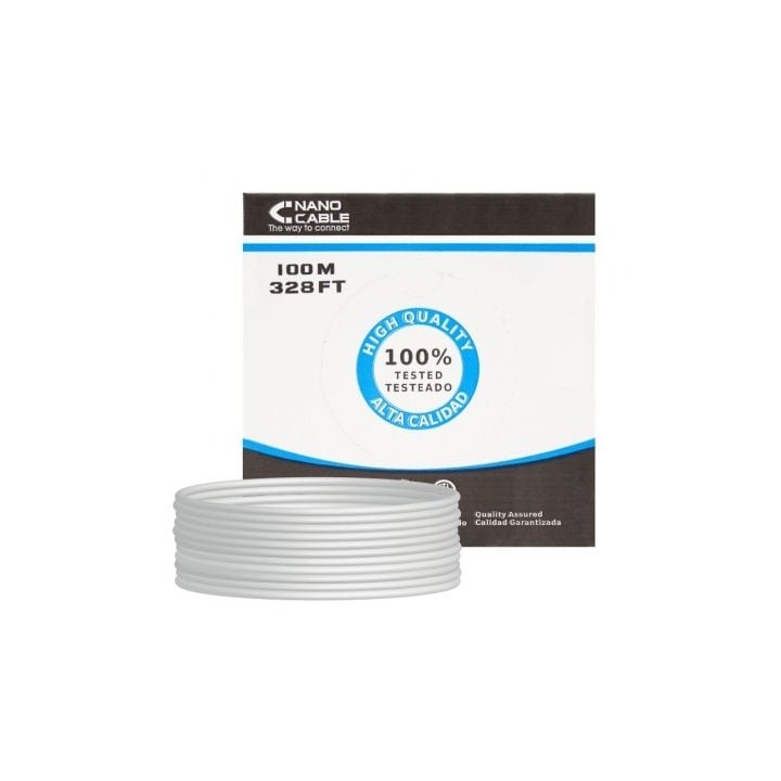 Nanocable Bobina Cable RJ45 CAT6 FTP 100M Cobre
