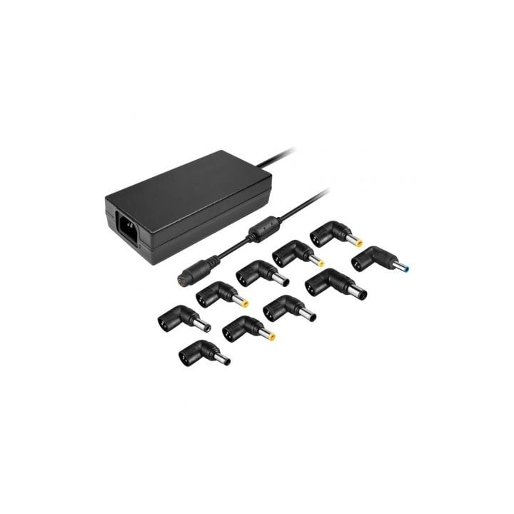 Cargador de Portátil Leotec Notebook/ 120W/ Automático/ 10 Conectores/ Voltaje 12-20V