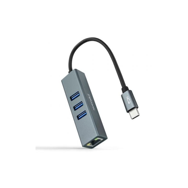 Nanocable Conversor USB-C Ethernet +3xUSB 3.0