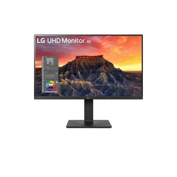Monitor Profesional LG 27BQ65UB-B 27"/ 4K/ Multimedia/ Regulable en altura/ Negro