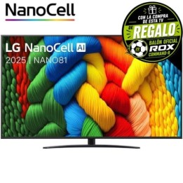 Televisor LG NanoCell 65NANO81A6A 65"/ Ultra HD 4K/ Smart TV/ WiFi