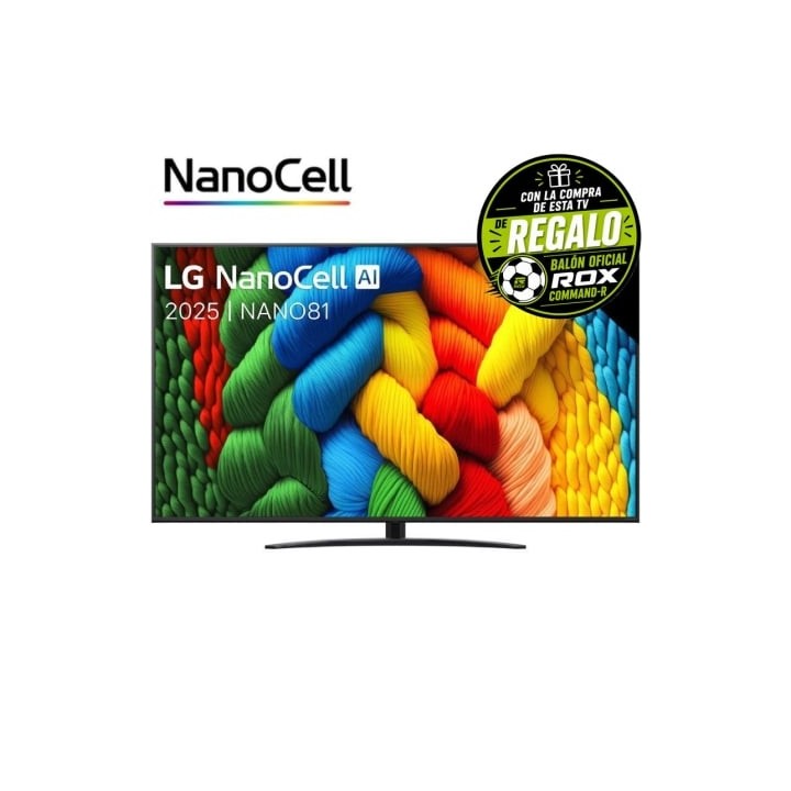 Televisor LG NanoCell 65NANO81A6A 65"/ Ultra HD 4K/ Smart TV/ WiFi