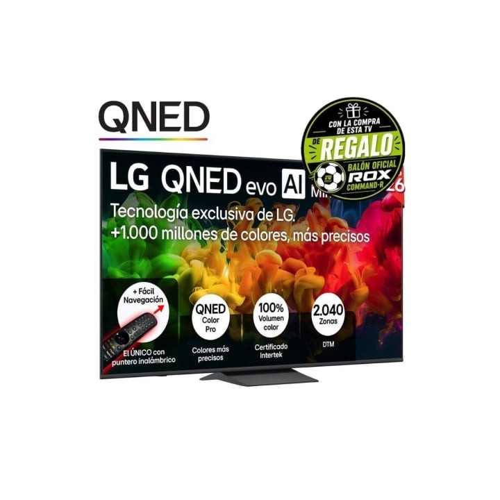 Televisor LG QNED evo AI QNED8EB Mini LED 75QNED8EB3A 75"/ Ultra HD 4K/ Smart TV/ WiFi
