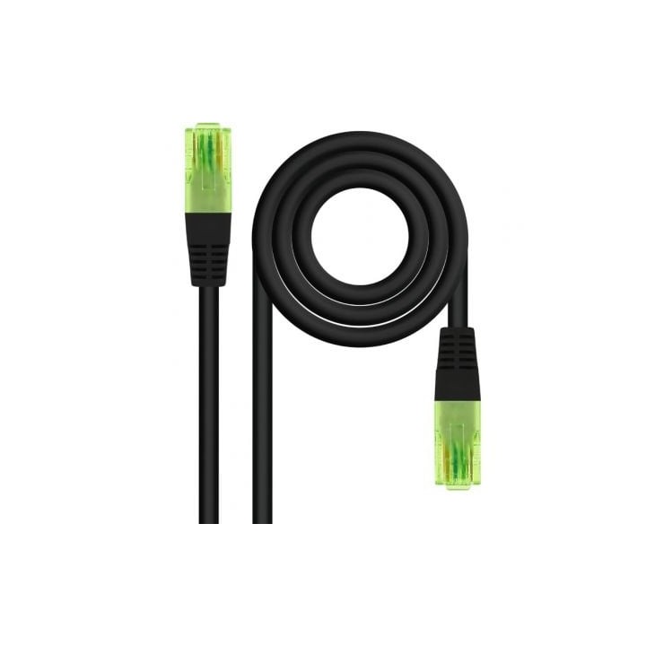 Cable de Red RJ45 UTP Nanocable 10.20.1400-L25-BK Cat.6/ 25cm/ Negro