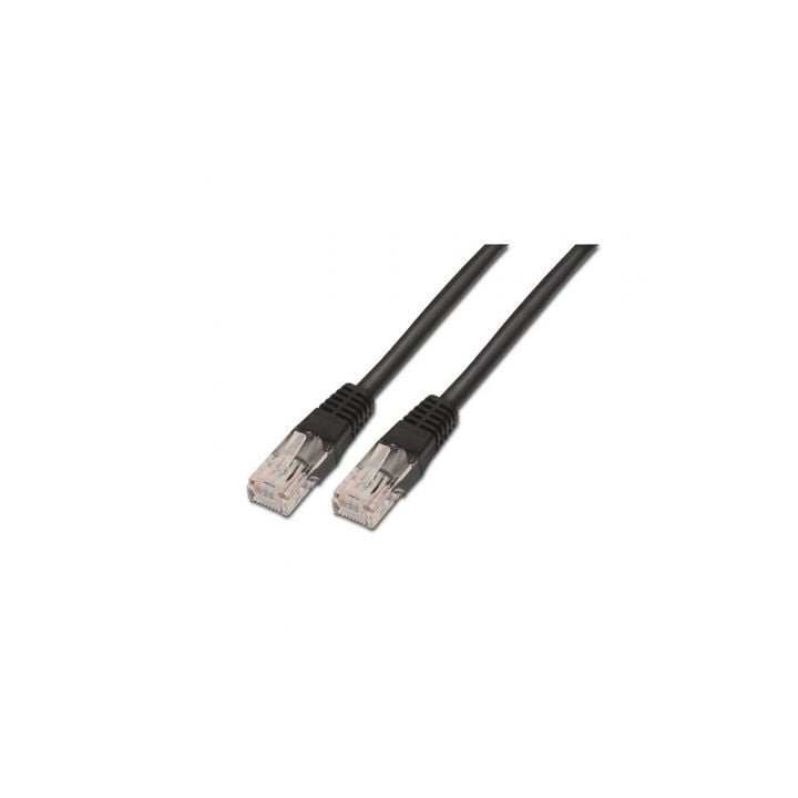 Aisens Latiguillo RJ45 CAT.6 UTP AWG24 negro 1.0m
