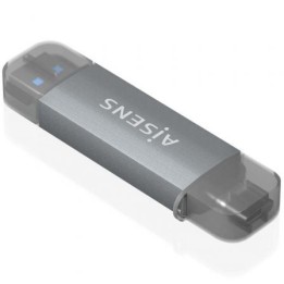 Lector de Tarjetas Externo Aisens ASCR-2AC08-GR/ USB 3.1