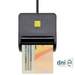 Aisens Lector Tarjetas Inteligente DNI Negro