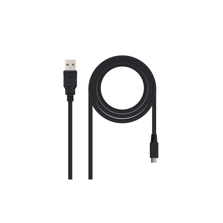 Nanocable Cable USB 2.0 Tipo A/M MicroUsb B/M1,8 M