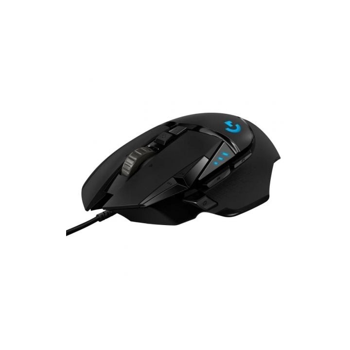 Ratón Gaming Logitech G502 Hero/ Hasta 25600 DPI/ Negro