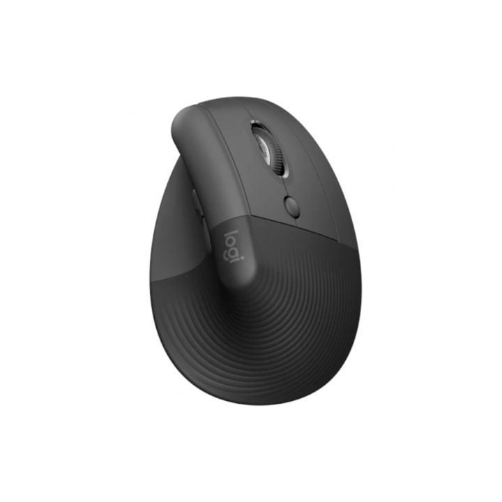 Ratón Vertical Inalámbrico Logitech Lift Vertical Ergonomic Mouse Business/ Hasta 4000 DPI/ Grafito