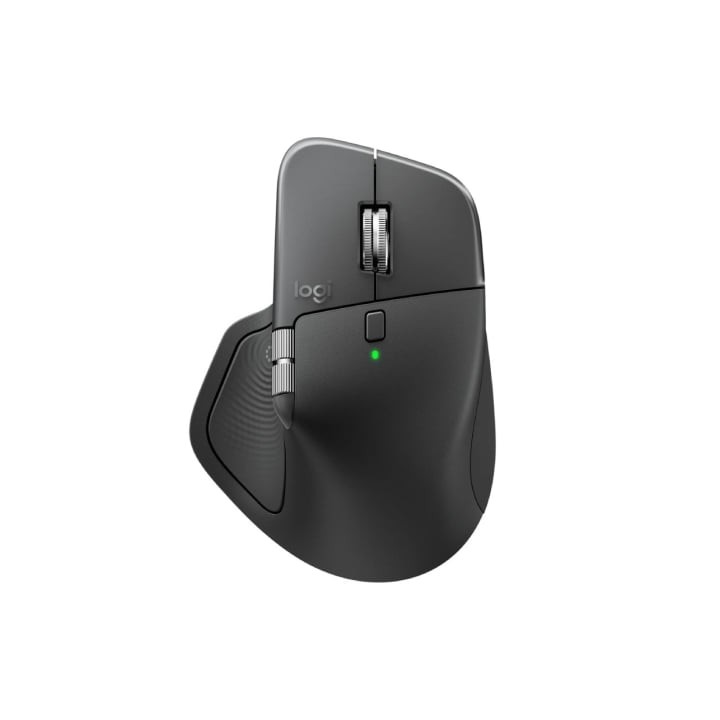 Ratón Ergonómico Inalámbrico Logitech MX Master 4/ Batería recargable/ Hasta 8000 DPI/ Grafito