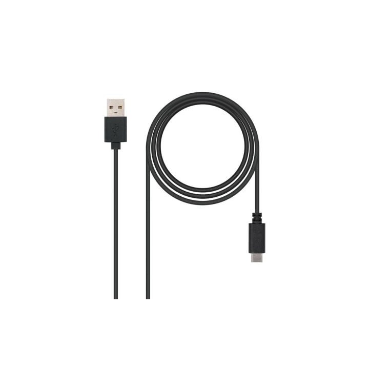 Nanocable Cable USB 2.0 3A Tipo USB-C/M-A/M 1 M