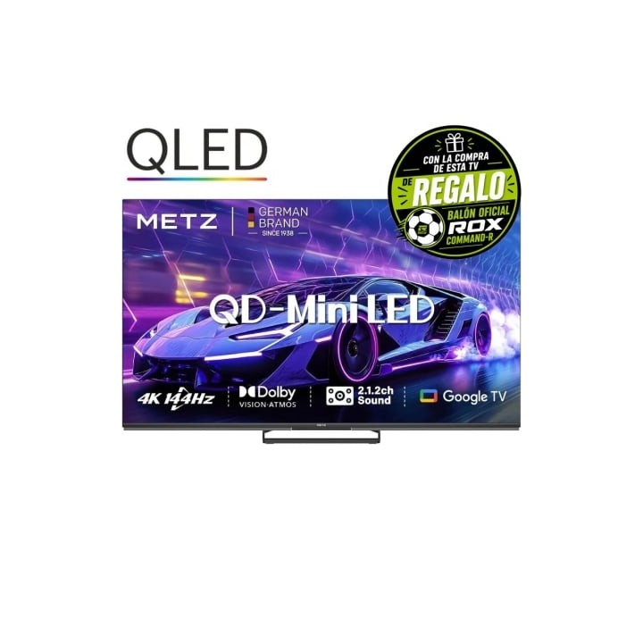 Televisor Metz QLED-MiniLED 65MNE8000Z 65"/ Ultra HD 4K/ Smart TV/ WiFi