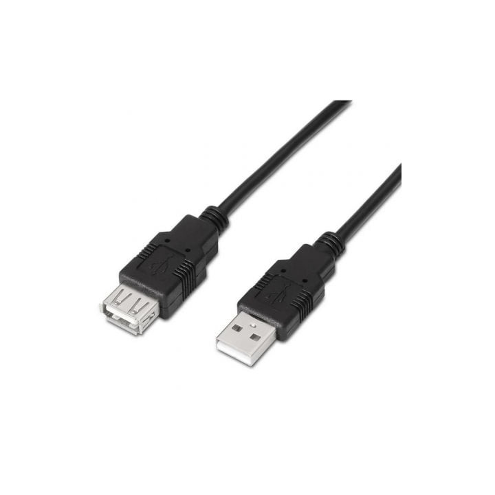 Aisens Cable USB 2.0 Tipo A/M-A/H negro 1.8m