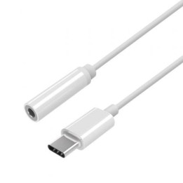 Aisens Conversor USB C-M Jack 3.5-H Blanco 15Cm