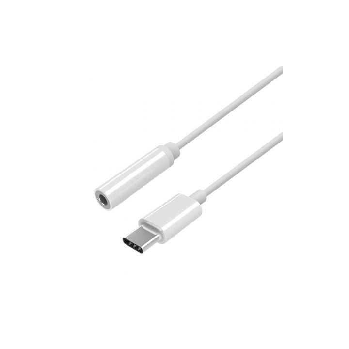 Aisens Conversor USB C-M Jack 3.5-H Blanco 15Cm