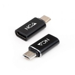 Nanocable Adaptador Micro USB/M a USB-C/H Aluminio