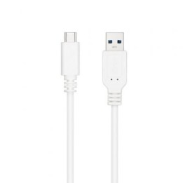 Nanocable Cable USB 3.1 Gen2 USB-C/A 1 M Blanco